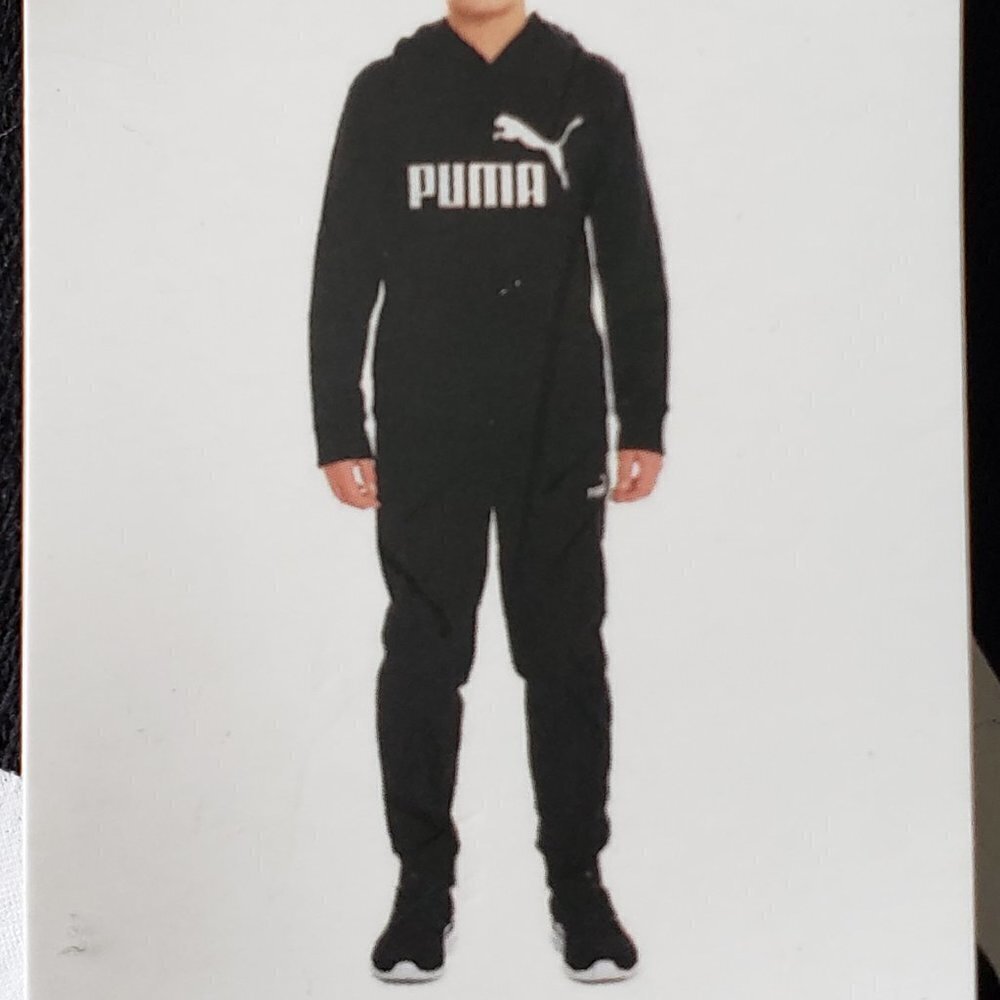 NWT - 3-Piece Set Puma Logo Youth (1 Tee, 1 Hoodie, 1 Jogger Pant) Size XS (5/6) - Picture 7 of 8
